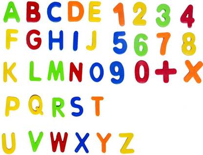 MALIK Letters & Numbers for Educating Kids in Fun -Educational Alphabet Refrigerator Magnets | Toy for Preschool Learning, Spelling, Counting ( Alphabets & Number ) pack of 2