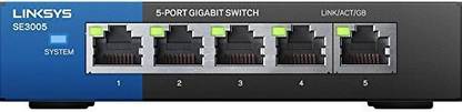 LINKSYS SE3005 5-Port Gigabit Ethernet Switch 5 Ports 100 Mbps Unmanaged Network Switch