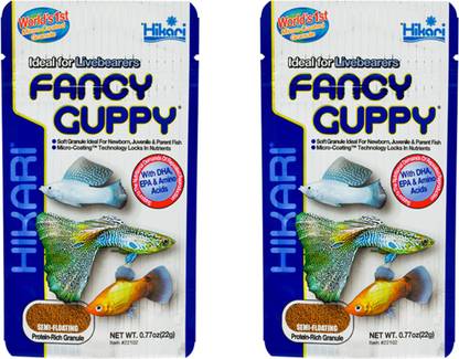 Hikari Hikari Fancy Guppy (2 Pack) 0.044 kg (2x0.02 kg) Dry Young, Senior, Adult Fish Food