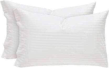 Bahubali Home Furnishing Polyester Fibre Sleeping Pillow Pack of 2 Stripes