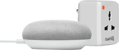 Google Nest Mini with Oakter WiFi Smart Plug 6 Amp with Google Assistant Smart Speaker