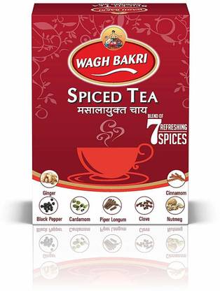 Waghbakri Spiced Tea, 140 GMS (Pack of 2) Spices Masala Tea Box