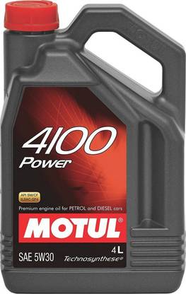 MOTUL 4100 5W30 SEMI SYNTHETIC OIL (4L) 4100 POWER 5W30 (4L) Synthetic Blend Engine Oil