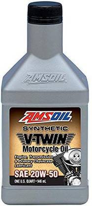 AMSOIL 20W-50 Synthetic V-Twin Motorcycle Oil 20W-50 Synthetic V-Twin Motorcycle Oil Synthetic Blend Engine Oil