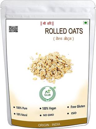 AGRI CLUB Essential Rolled Oats (2 Kg) Pouch