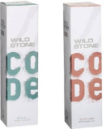 Wild Stone (1 Steel + 1 Copper) - 120ml - SCO-09 Body Spray  -  For Men