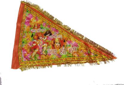 Gdc Hanuman Flag Triangle Hand Flag