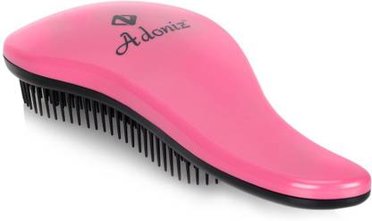ADONIZ DETANGLER HAIR BRUSH WITH HANDLE (PINK)