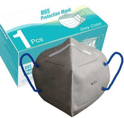 Foxter N95 PS 1 GREY Washable/Reusable Face Mask for Men and Women With Melt Blown Fabric Layer