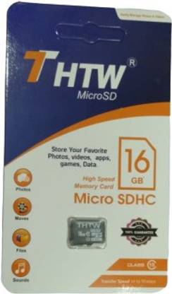 THTW DDG-16 Ultra 16 GB MicroSD Card Class 10 95 MB/s  Memory Card Compatible with Mobile, Gaming Console, Tablet, Camera