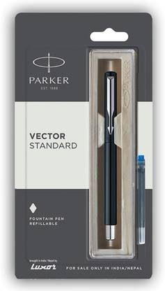PARKER Vector Standard Fountain Pen with Stainless Steel Trim Fountain Pen
