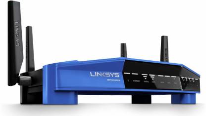 LINKSYS WRT AC3200 Dual-Band Open Source Router for Home (Tri-Stream Fast Wireless WiFi Router, MU-MIMO Gigabit Wireless Router) Router 2.4 GHz 100 Mbps Wifi Speed Single Band Internal Antenna Ethernet (Cable Broadband)