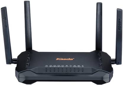 Kasda AC1200 Dual Band Gigabit WiFi Router, Long Range Wireless with High Gain 5dBi Antennas, Easy Setup via Smartphone (KW6516) Router 2.4 GHz 100 Mbps Wifi Speed Single Band Internal Antenna Ethernet (Cable Broadband)