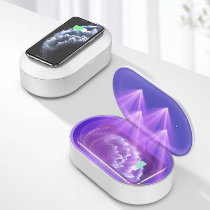 boxania UV Box with 10W Qi Fast Wireless Charger and Diffuser UV Sterilization Box