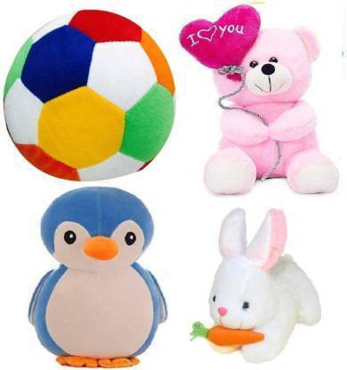 STARKSO BEST COMBO OF Teddy Rabit And Pegun Foot Ball  - 30 cm