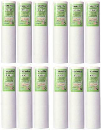 A-ONE AQUA RO Water Spun filters 10" inch 5 Micron cartridge / filter / candle KEMFLO Solid Filter Cartridge (0.005, Pack of 12 ) Solid Filter Cartridge
