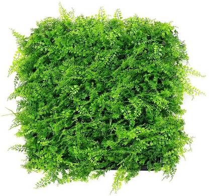 Ilan Artificial Vertical Small Leaves Tiles, Wall, Garden, Home Decor, Premium Quality- (Size 50CM X 50CM X 8CM) Artificial Plant