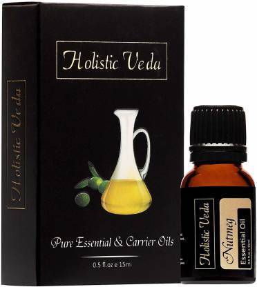 HOLISTIC VEDA 100% Pure NUTMEG Essential Oil Therapeutic Grade PD-10 BY-Piyush Dhingra