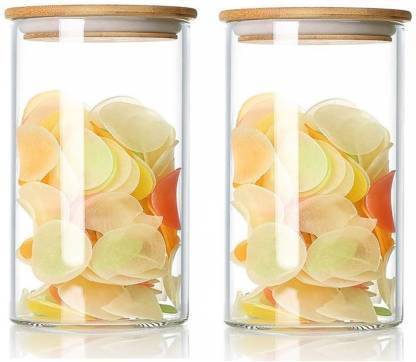 Sv Enterprise Glass Grocery Container  - 1000 ml