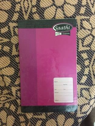 Saathi 12 Book-size Notebook Single Line 96 Pages