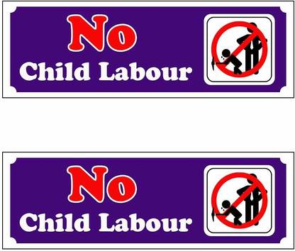 Poster N Frames no child labour Emergency Sign