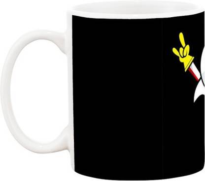 Fantacy Gifts Kick bottowski printed coffee mug 350 ml Ceramic Coffee Mug