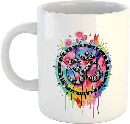 SHYAM OM Coffee - Om Symbol Yoga Ceramic Coffee Mug
