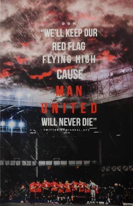 Effinity Manchester United Canvas Painting / Manchester United Painting / Manchester United Wall Poster / Manchester United Poster Canvas 10.5 inch x 7.5 inch Painting