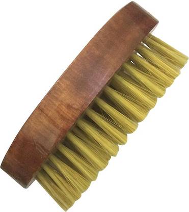 Romer-7 Pro Beard Cleaning Brush With Palm Fit Fine Grip Wood Handle with Boar Bristles Shaving Brush