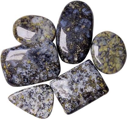 SATYAMANI Rain forest jasper Regular Round, Oval Crystal Stone