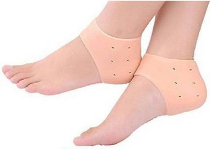 AirSoft Premium Quality Unisex Vented Moisturizing Silicon Gel Heel Socks 1 Pair Heel Support