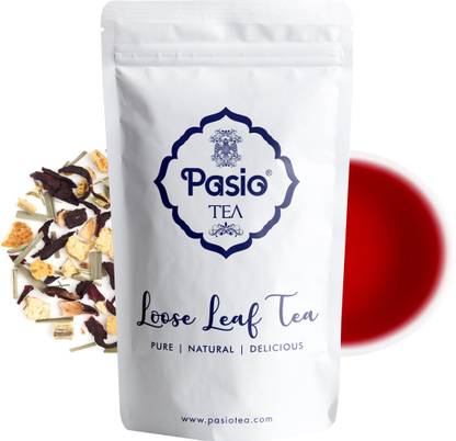PASIO Citrus Hibiscus Herbal Tisane Tea (SRTT100, 100 Gm) Unflavoured Herbal Tea Box