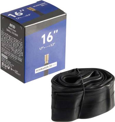 Schrodinger 40062 Bicycle Cycle Inner Tube (16 inch) 16" x 1.7" / 2.2" Schrader 33mm / 33L Hybrid cycle tube Schrader 33L (AV) For 16" x 1.7" to 2.2" cycle tyres and wheels, Schrader Valve (AV) Valve length 33mm/ 33L