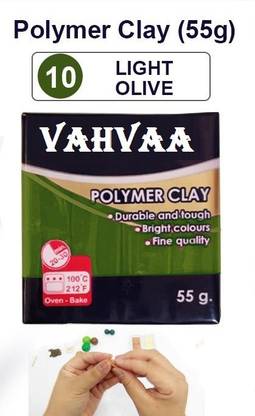 vahvaa Polymer Clay - Light Olive (55Gms)