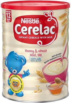 NESTLE Cerelac Honey & Wheat With Milk - 400g (Imported) (Pack of 2) Cereal