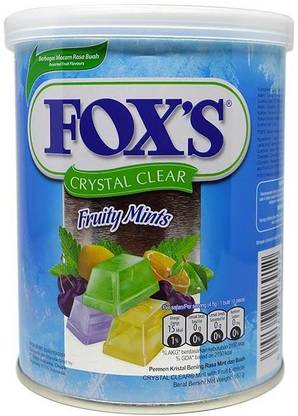 FOX'S Crystal Clear Fruity Mints Candy Fruity Mints Mint