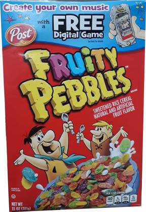 post Cereal Fruity Pebbles Box