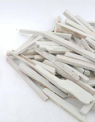 MINI PURE WHITE SLATE PENCIL (PACK OF 35 PCS) IRREGULAR SHAPE NONE EARTHEN