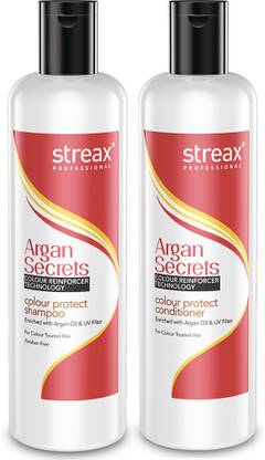 Streax Professional Argan Secret Shampoo + Conditioner