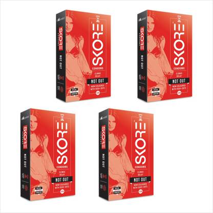 SKORE Climax Delay Not out Romantic Condom