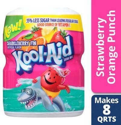 Kool Aid Drink Mix Sharkleberry Fin Flavor Energy Drink