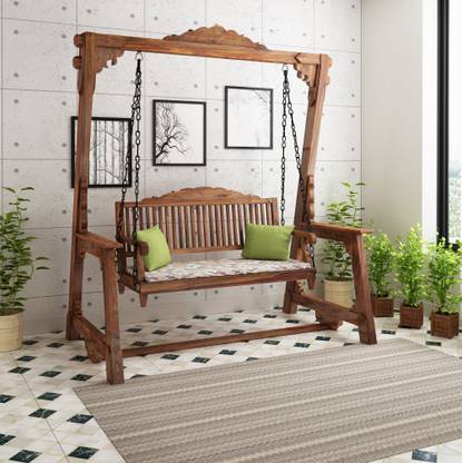 Home Edge Traditional Jhula Wooden Large Swing