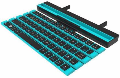 Not available Foldable wireless portable bluetooth Keyboard for iPhone, IPad Air, iPad Mini, iPad Pro, Windows, iOS, Android, Tablets, Mac, PC and Smartphone Bluetooth Handheld Multi-device Keyboard Compatible with Desktop, Laptop, Mac