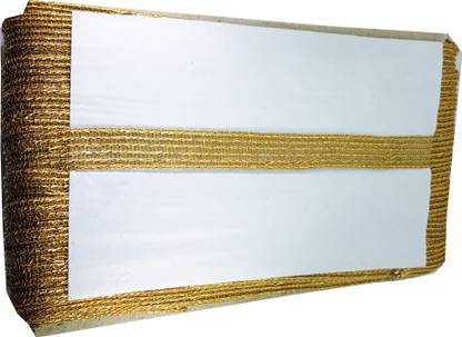 PUSHYA CREATION Gota Patti With Unique Pattern Design Machine Made Jacquared Lace Border Material for Saree Suit And Other Clothing Assesories Borders, 0.5 intch Wisth and 9 Mtr Long Lace Reel Lace Reel_SV394_0.5 Lace Reel