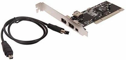 Classicnetwork 3 Port PCI Firewire 400 Card with VIA chipset- 6 pin 4 pin Firewire Controller Expansion Card Network Interface Card