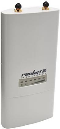 Ubiquiti Networks ROCKETM5 5GHz Hi Power 2x2 MIMO TDMA airMAX BaseStation (ROCKETM5) Wireless Router 2.4 GHz 100 Mbps Wifi Speed Single Band Internal Antenna Access Point Mode