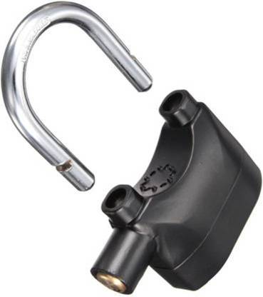 Ethic Enterprise Alarm Padlock Electronic Alarm Lock for Door/Bicycle/Motorbike Safety Lock  (Black) Safety Lock