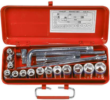 TAPARIA S23M/S23H 1/2-Inch Square Drive Socket Set Combination Screwdriver