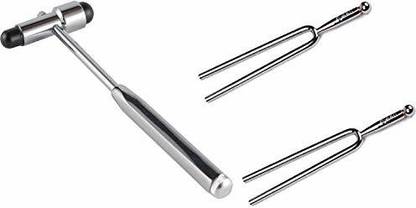ARI Percussion Neurological Hammer with Tuning Fork (256Hz + 256Hz) Set of 3 Neurological Surgical Hammer