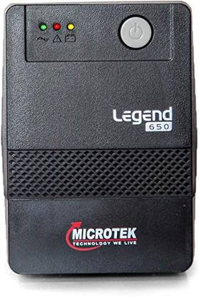 Microtek Legend 650+ 230 V Line-interactive Tower Model UPS with Overload Protection 3 Outlet Plugs